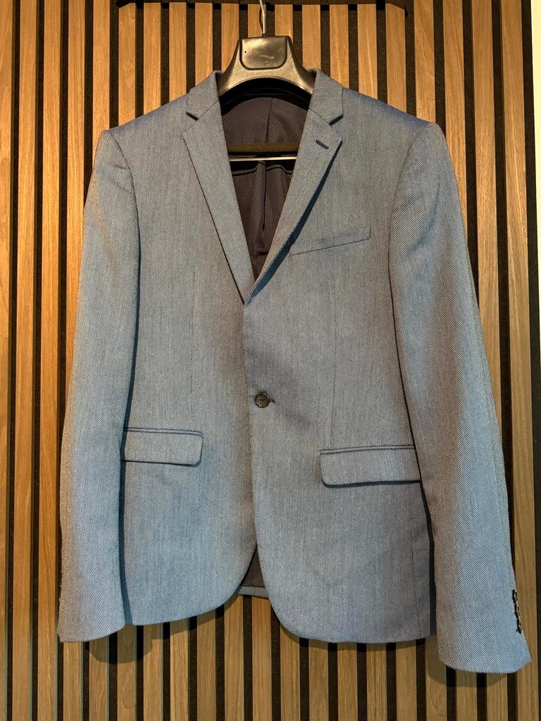 Colbert Zara blauw - Maat 52, Kleding | Heren, Verzenden, Gedragen, Maat 52/54 (L), Blauw
