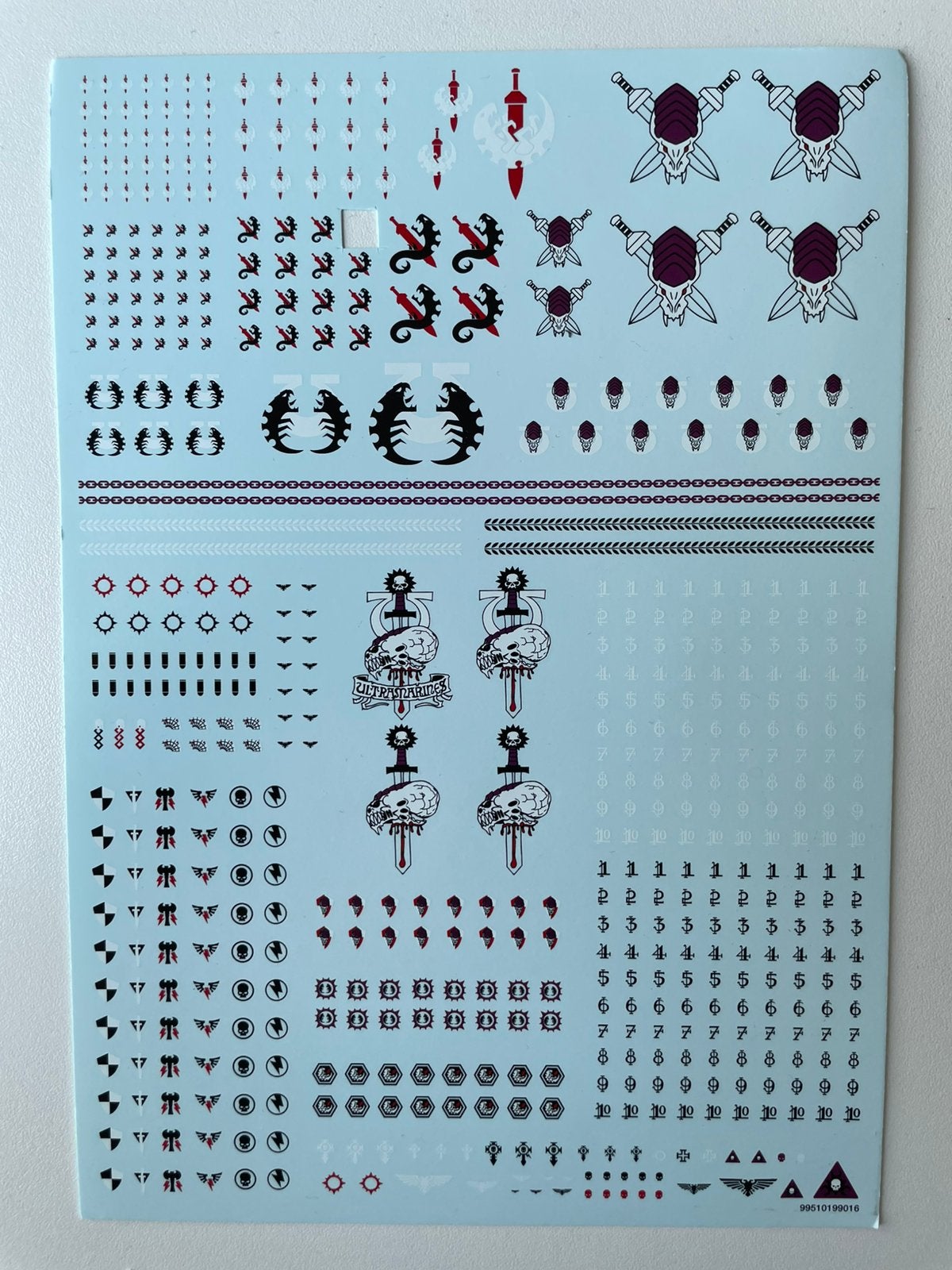 Space Marine Leviathan transfer sheet, Ophalen of Verzenden, Zo goed als nieuw, Warhammer 40000, Toebehoren