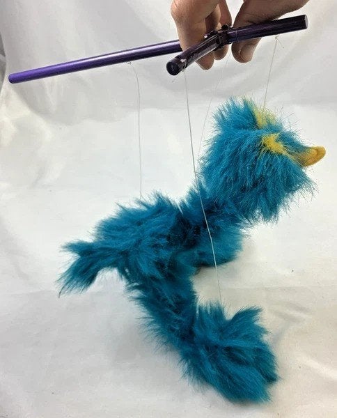 Doozy marionet vogel blauw pluche handpop beweegbaar, Coolsingel 104, 3011 AG Rotterdam, Netherlands, Overige merken, Overige typen