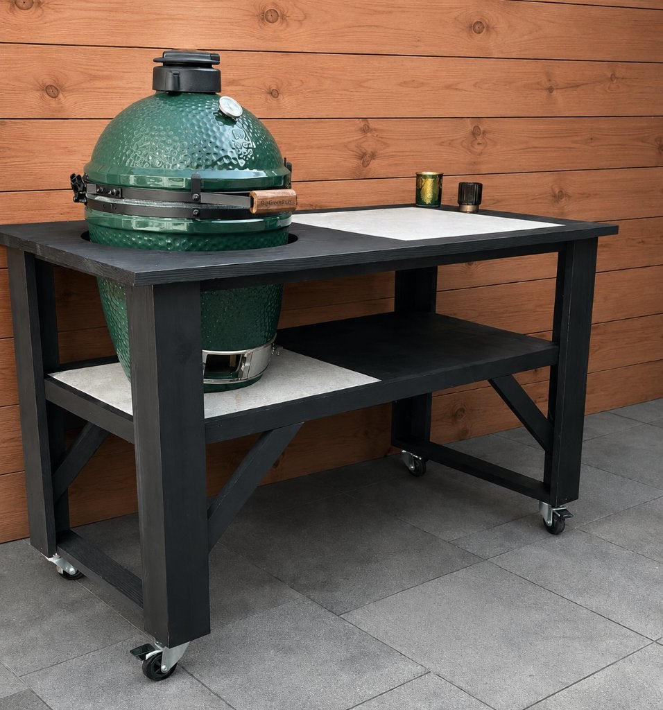 BBQTAFEL GREEN EGG BASTARD GRILL GURU URBAN CHEF KAMADO