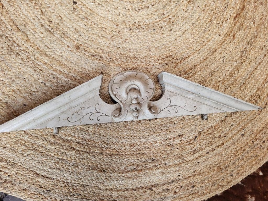 Decoratieve houten hoeklijst met ornament, 68x16 cm, Ophalen of Verzenden