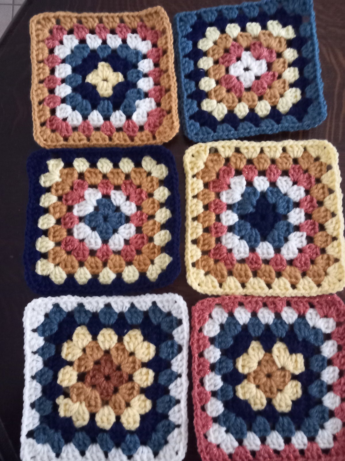 Granny square lapjes 14x14 cm, Ophalen of Verzenden, Nieuw, Haken, Wol of Garen