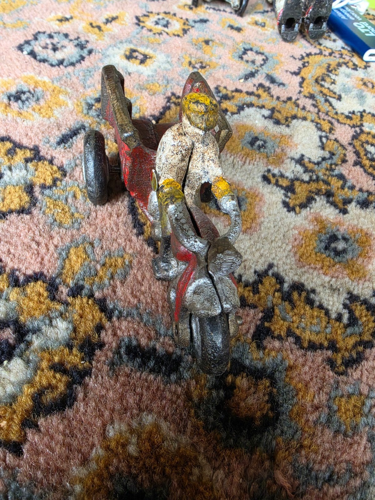 Te koop Vintage gietijzeren motorfiets Crash Car', Ophalen of Verzenden