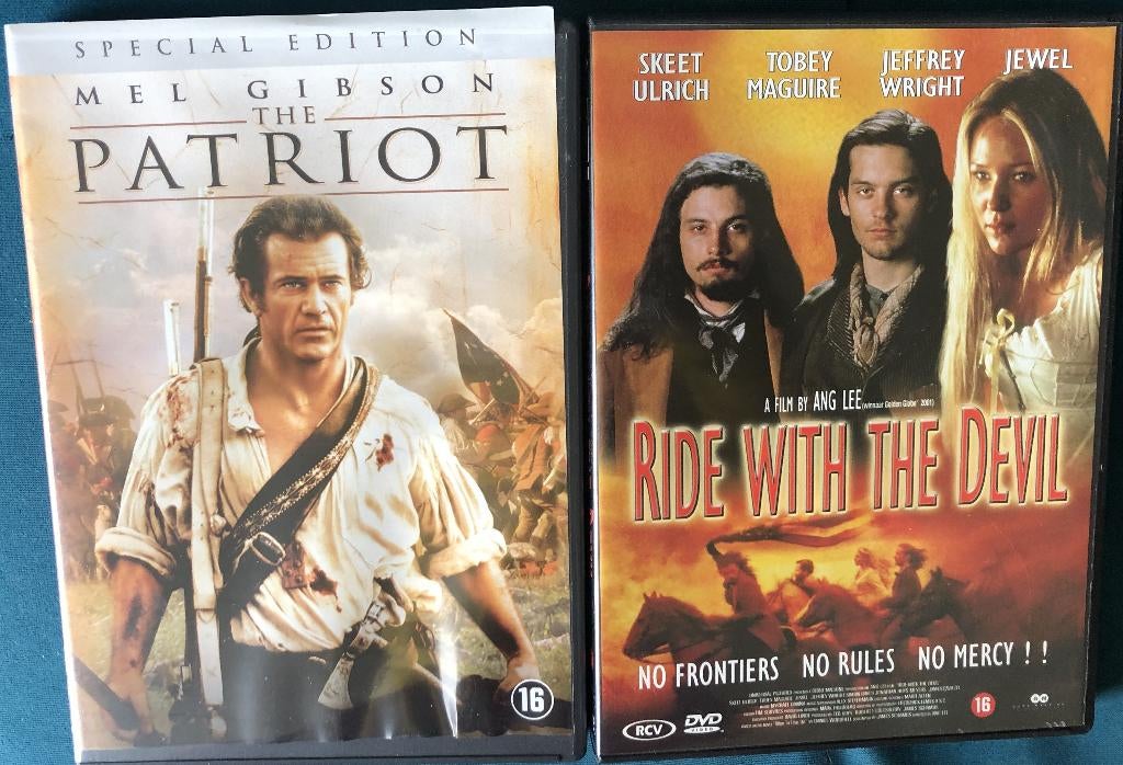 the Patriot en Ride with the Devil 1,50 per stuk, Vanaf 16 jaar, Verzenden, Gebruikt, Oorlog