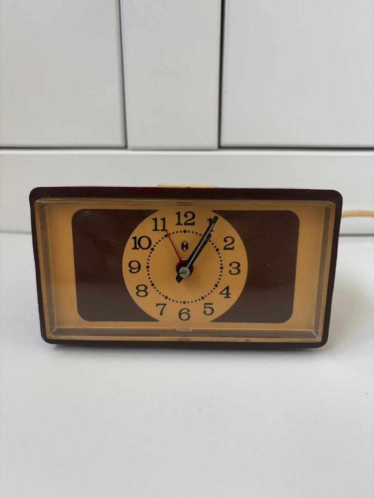 Vintage HEMA EK-123 elektrische klok, Ophalen of Verzenden, Gebruikt, Analoog
