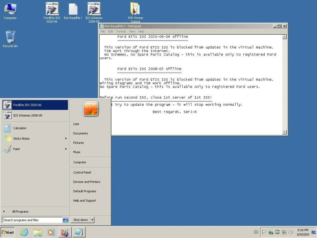 Ford Etis offline 2020-06 + Ecat 2017-06 VmWare op USB, Verzenden