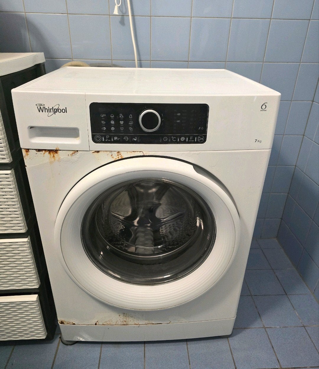 whirlpool wasmachine, 6 tot 8 kg, Ophalen of Verzenden, 1200 tot 1600 toeren, 85 tot 90 cm