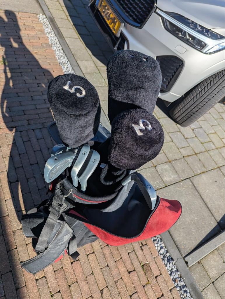 Complete golfset met tas en clubs, Ophalen, Gebruikt, Set, Overige merken