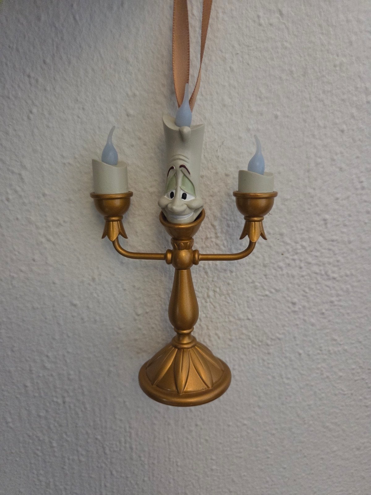 disney ornament van belle en het beest, Ophalen of Verzenden, Assepoester of Belle, Zo goed als nieuw, Beeldje of Figuurtje