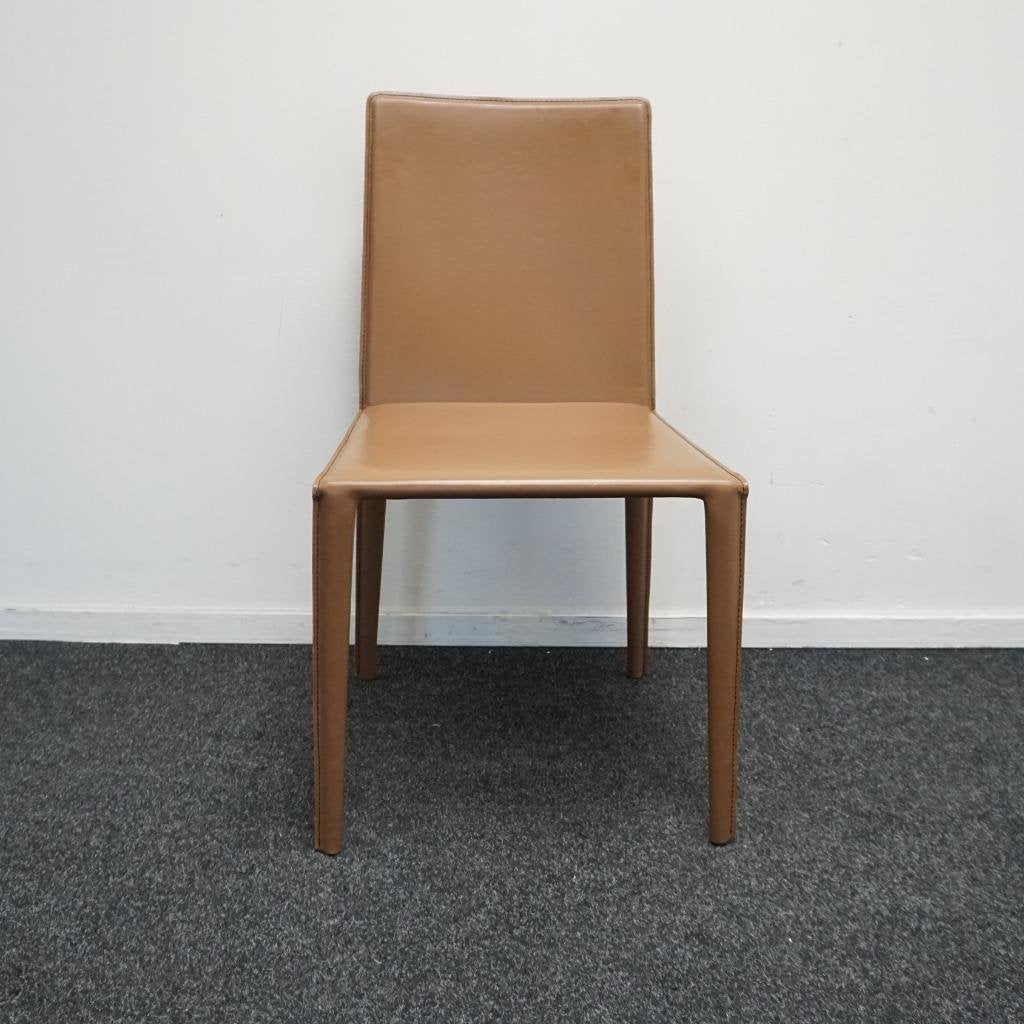 Arper Norma Design eetkamerstoelen | Leren stoelen Beige, Gebruikt, -, Ophalen of Verzenden, -