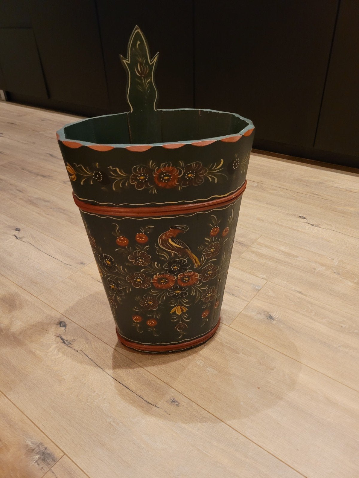 Leuke vintage paraplubak, Huis en Inrichting, Woonaccessoires | Paraplubakken, Ophalen, Gebruikt, Hout