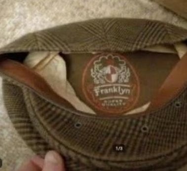 NIEUW flat cap pet FRANKLYN Bruin Scotch Ruiten 56 verkleurd, Verzenden, Nieuw