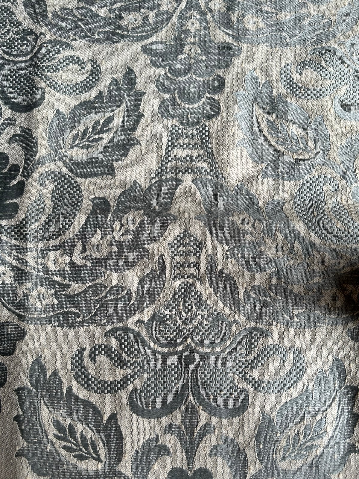Barok Jacquard Stof - Mintgroen, Overige materialen, Nieuw, Ophalen of Verzenden, 30 tot 120 cm