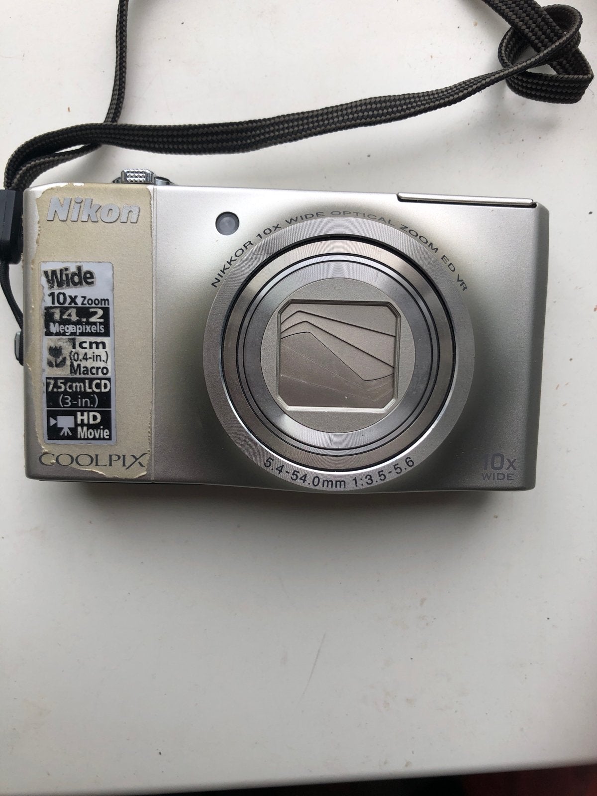 Nikon Coolpix S8000 Digitale Camera - Zilver, Ingebouwde flitser, Gebruikt, Ophalen of Verzenden, Compactcamera