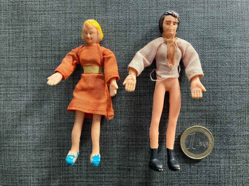 Oude Poppehuis Popjes ... Lundby, Verzamelen, Poppenhuizen en Toebehoren, Gebruikt, Poppenhuis, Ophalen