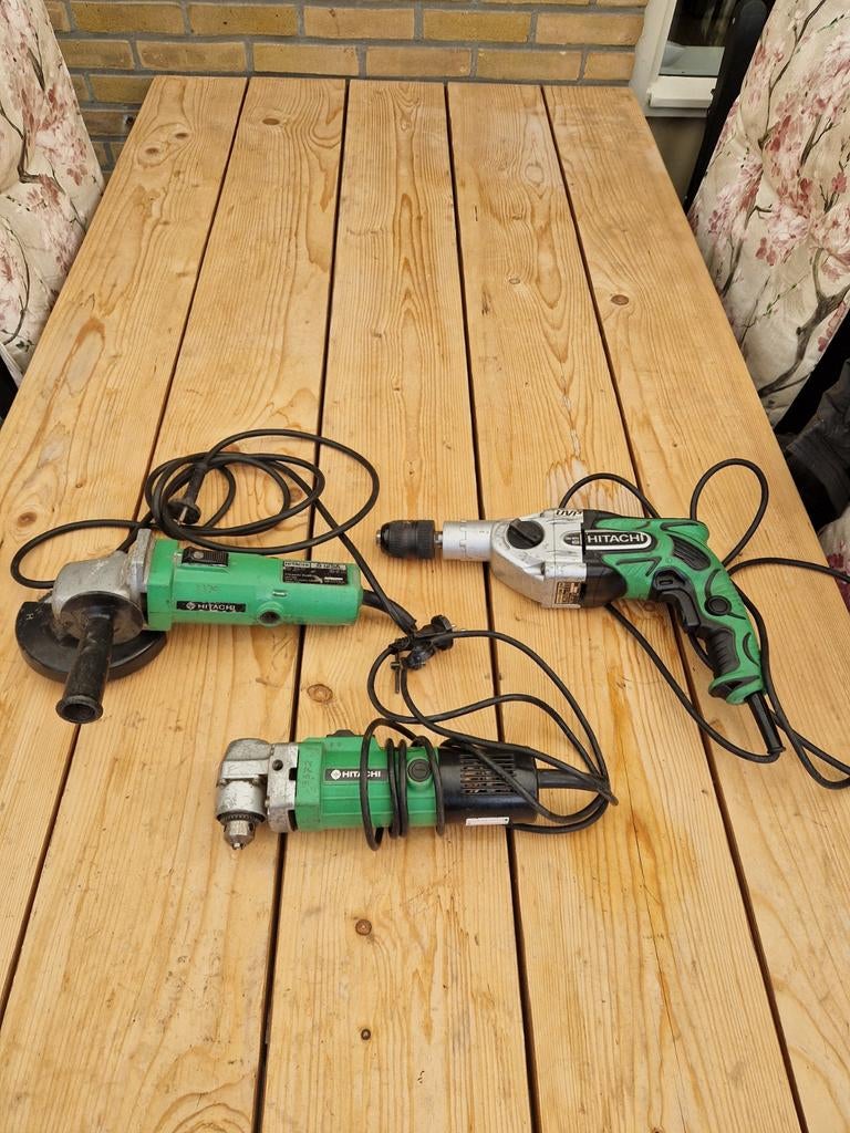 Hitachi setje, Ophalen, 1000 watt of meer, Haakse handslijpmachine