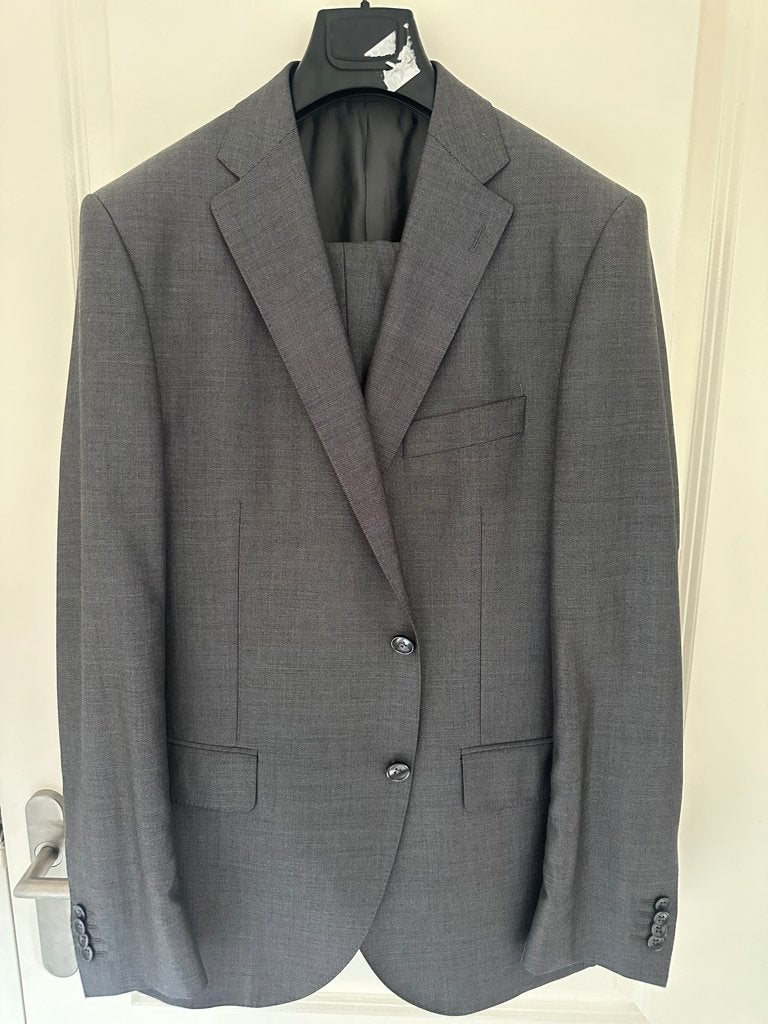 Society Shop Grijs pak, Maat 52. Slim Fit., Kleding | Heren, Maat 52/54 (L), Ophalen of Verzenden, Zo goed als nieuw, Grijs