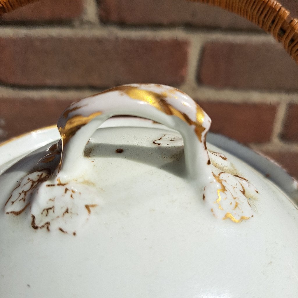 Antieke franse chocolade kan of theepot, Ophalen
