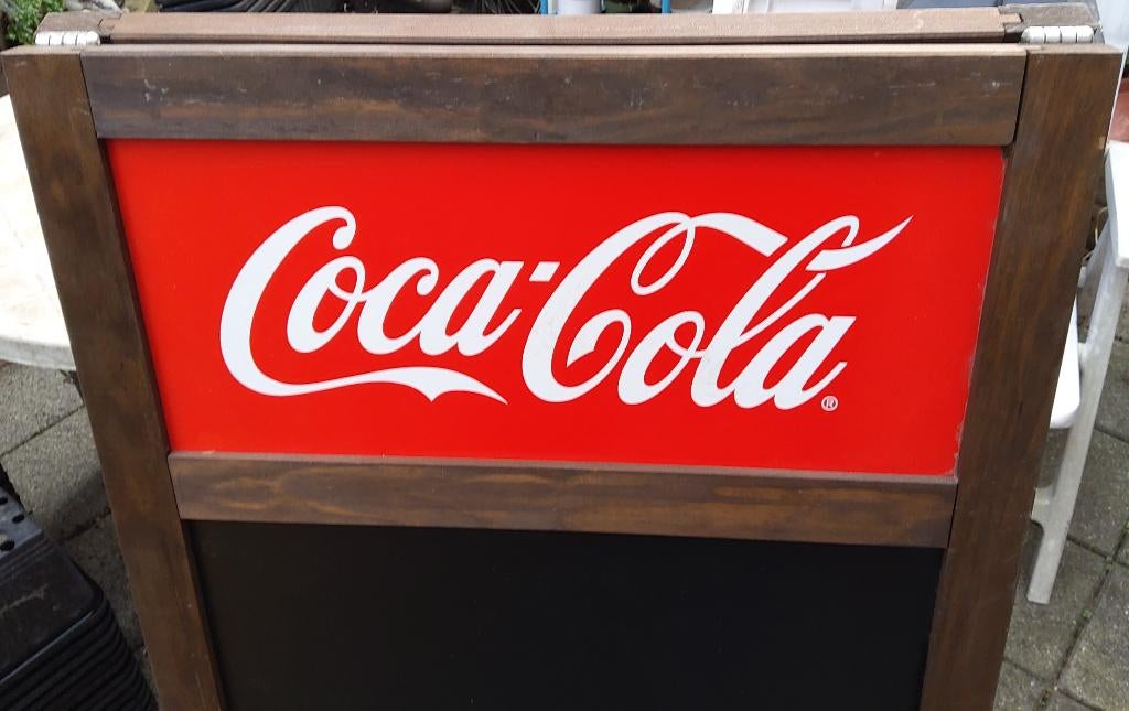Coca-Cola Reclamebord, Ophalen, Zo goed als nieuw, Reclamebord