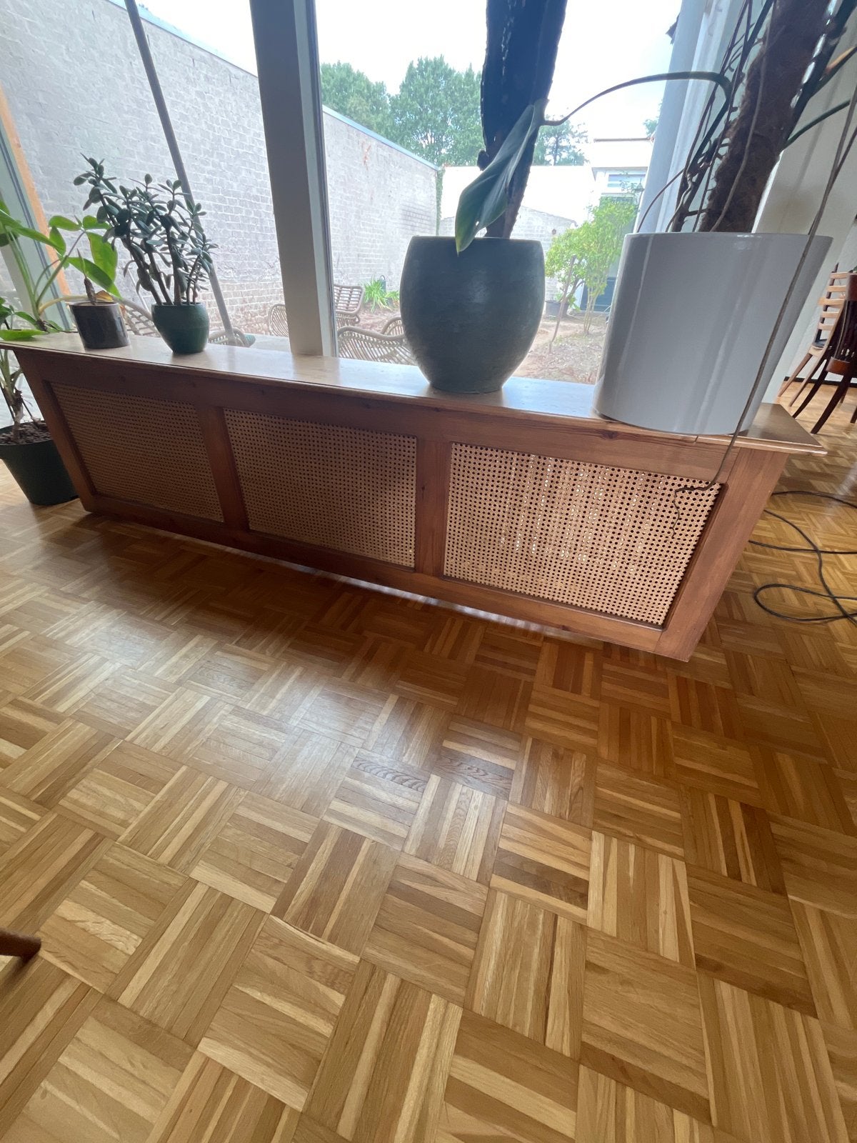 Retro Jaren '70 Radiator Ombouw met Webbing, Ophalen, Gebruikt
