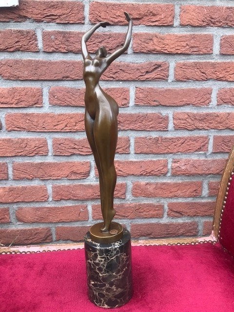 bronzen sculptuur, VRIJHEID, Antiek en Kunst, Ophalen of Verzenden, Brons