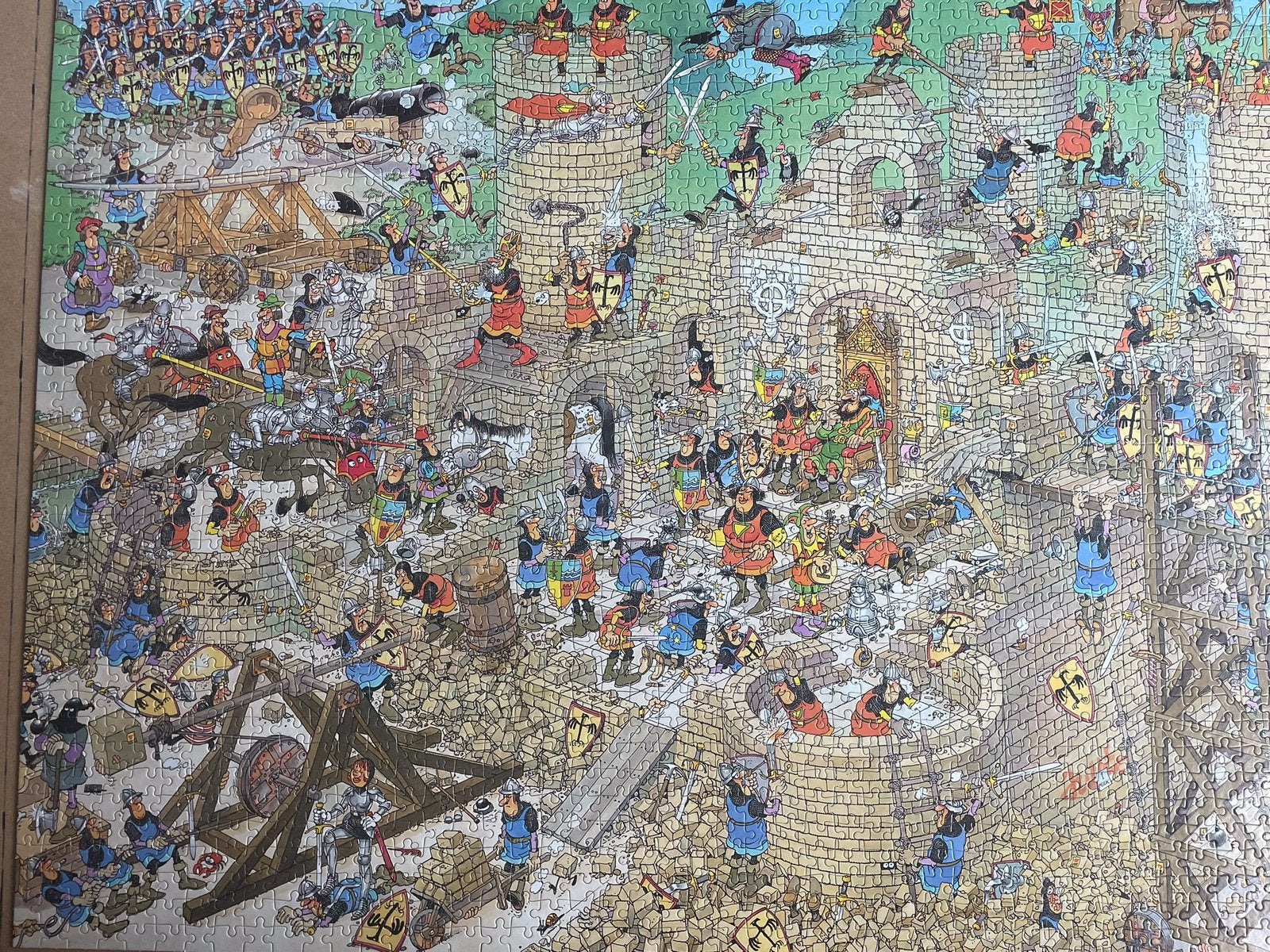 Jan van Haasteren puzzel, Middeleeuwen 2000 puzzelstukjes, Ophalen, Meer dan 1500 stukjes, Zo goed als nieuw, Legpuzzel