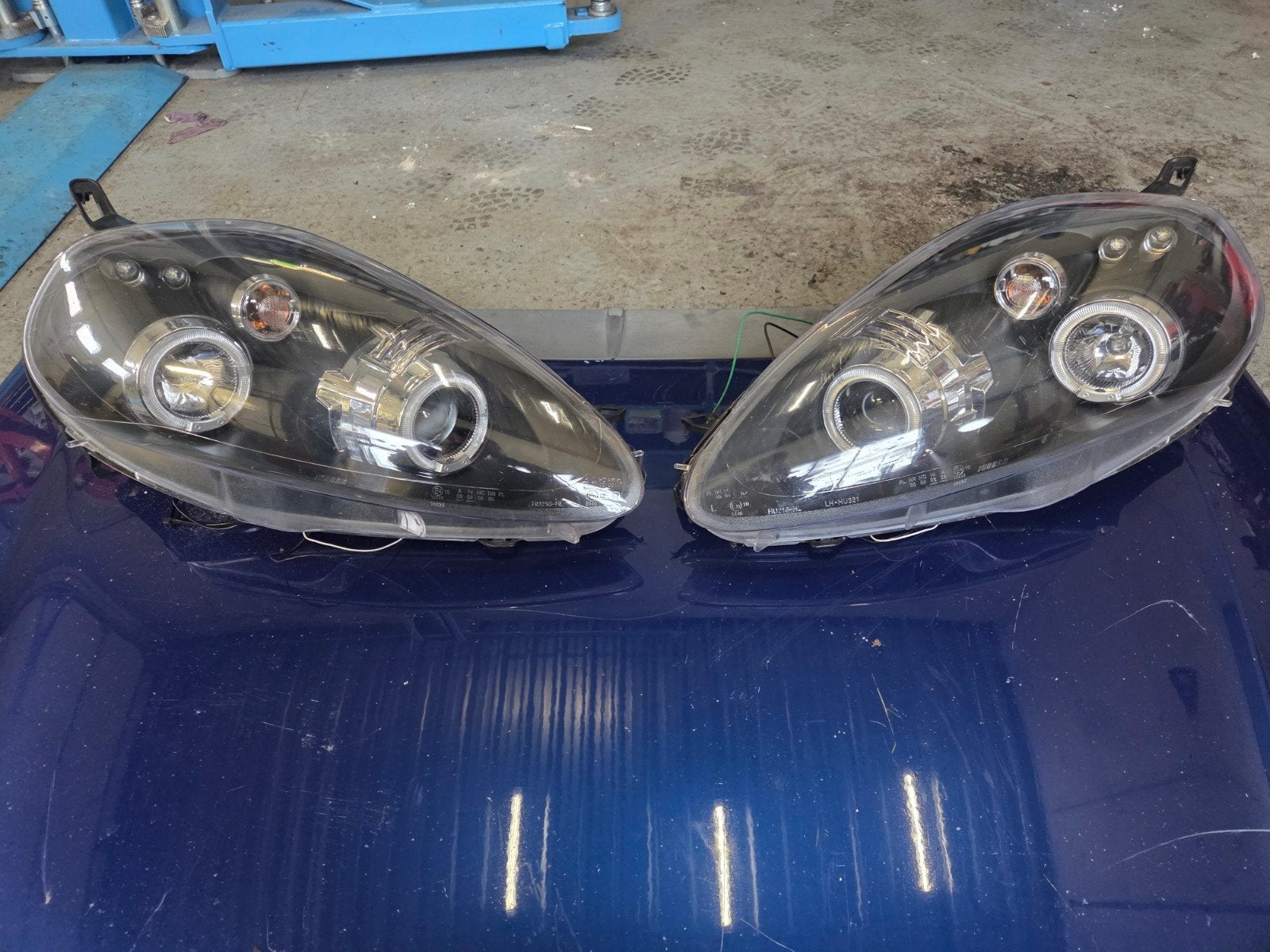 Angel Eyes koplampen Blackhousing Fiat Punto – Stoere look!, Auto-onderdelen, Ophalen of Verzenden, Gebruikt, Fiat