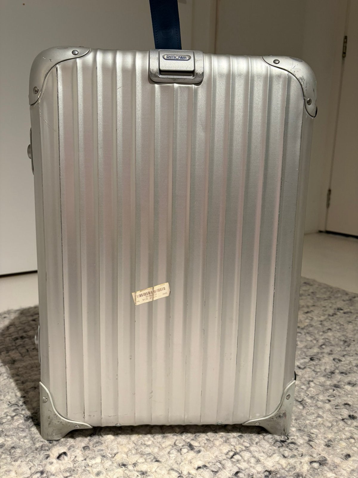 Rimowa Original Aluminium Koffer – Zilver – Vintage, Ophalen, Gebruikt, 50 tot 60 cm, Metaal