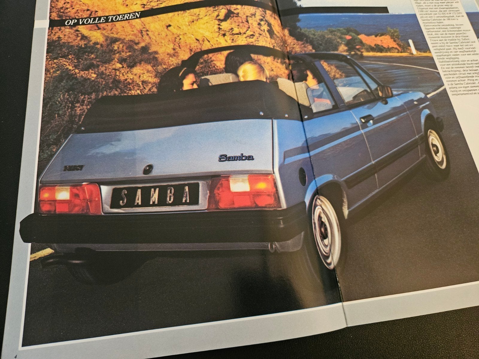 Brochure Talbot Samba Cabriolet 1983, Ophalen of Verzenden, Zo goed als nieuw, Overige merken