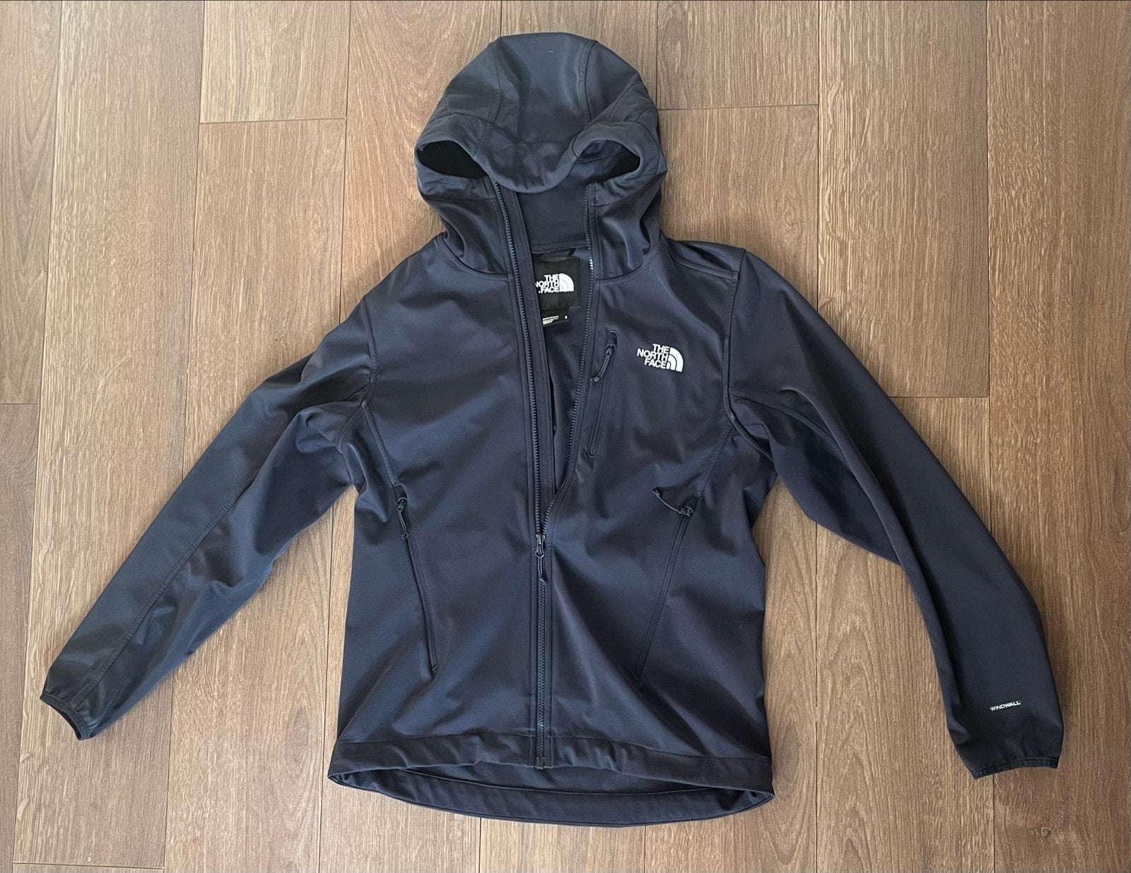 The North Face softshell jas, Ophalen of Verzenden, Zo goed als nieuw, Maat 48/50 (M), Blauw