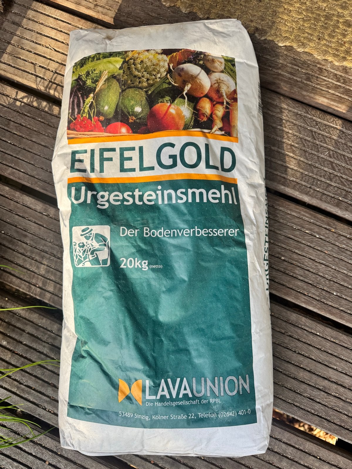 EIFELGOLD Urgesteinsmehl - Bodemverbeteraar 20kg, Tuin en Terras, Ophalen, Nieuw