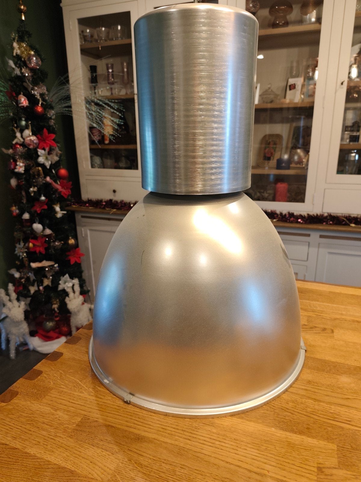 Grote industriële lamp met gloeilamp, Ophalen, Gebruikt, Gloeilamp, 60 watt of meer