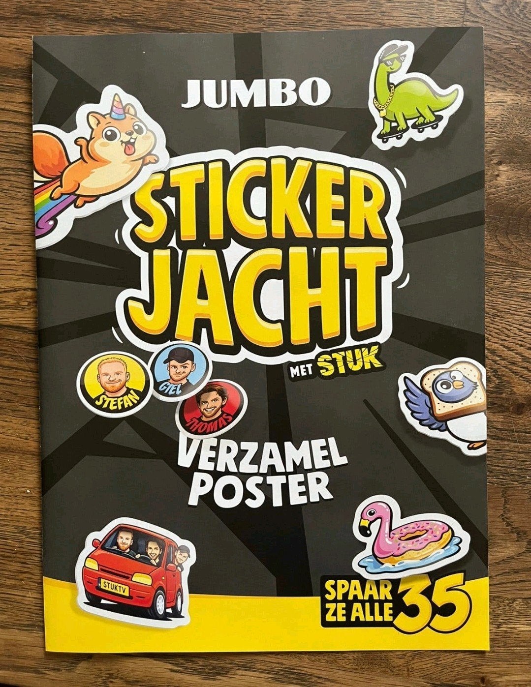 jumbo stickers, Ophalen