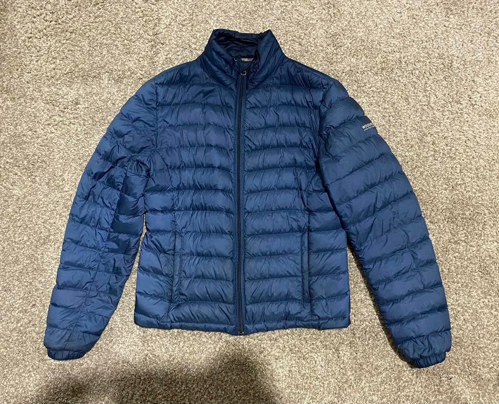 Woolrich | gewatteerde jas tussenjas | heren maat S | ZGAN, Kleding | Heren, Jassen | Winter, Ophalen of Verzenden, Zo goed als nieuw