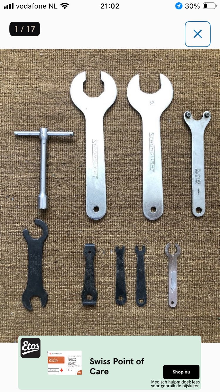 Campagnolo/Dura-Ace vintage fietsgereedschap, Ophalen of Verzenden, Gebruikt
