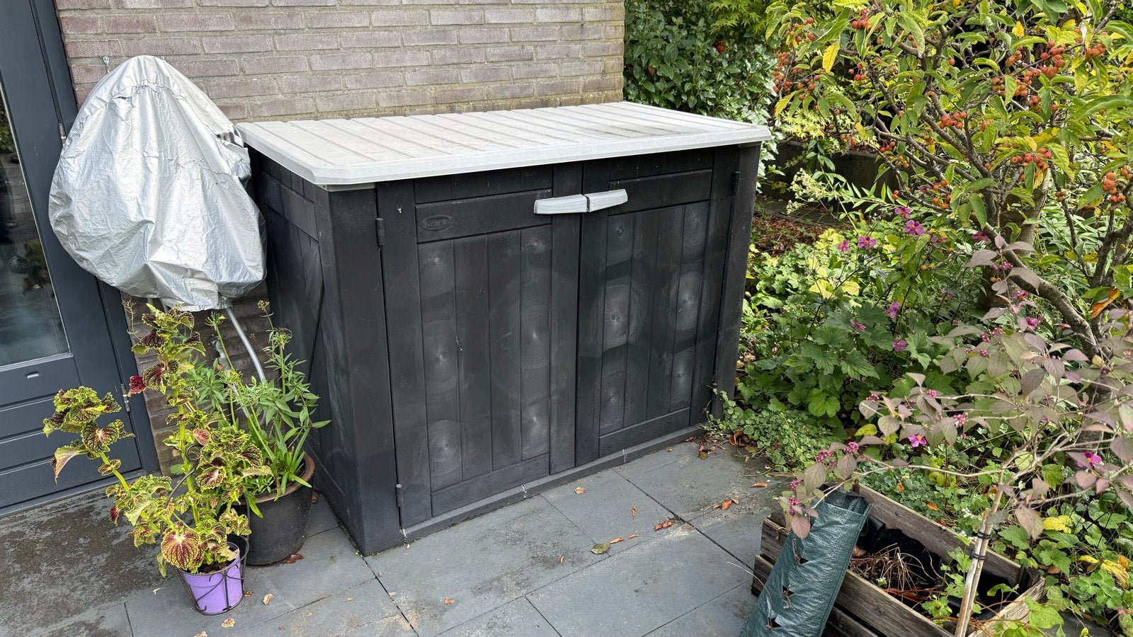 Keter Lounge Shed Opbergbox - Ruime Kunststof Berging, Tuin en Terras, Ophalen, Gebruikt, Kunststof, Overige typen