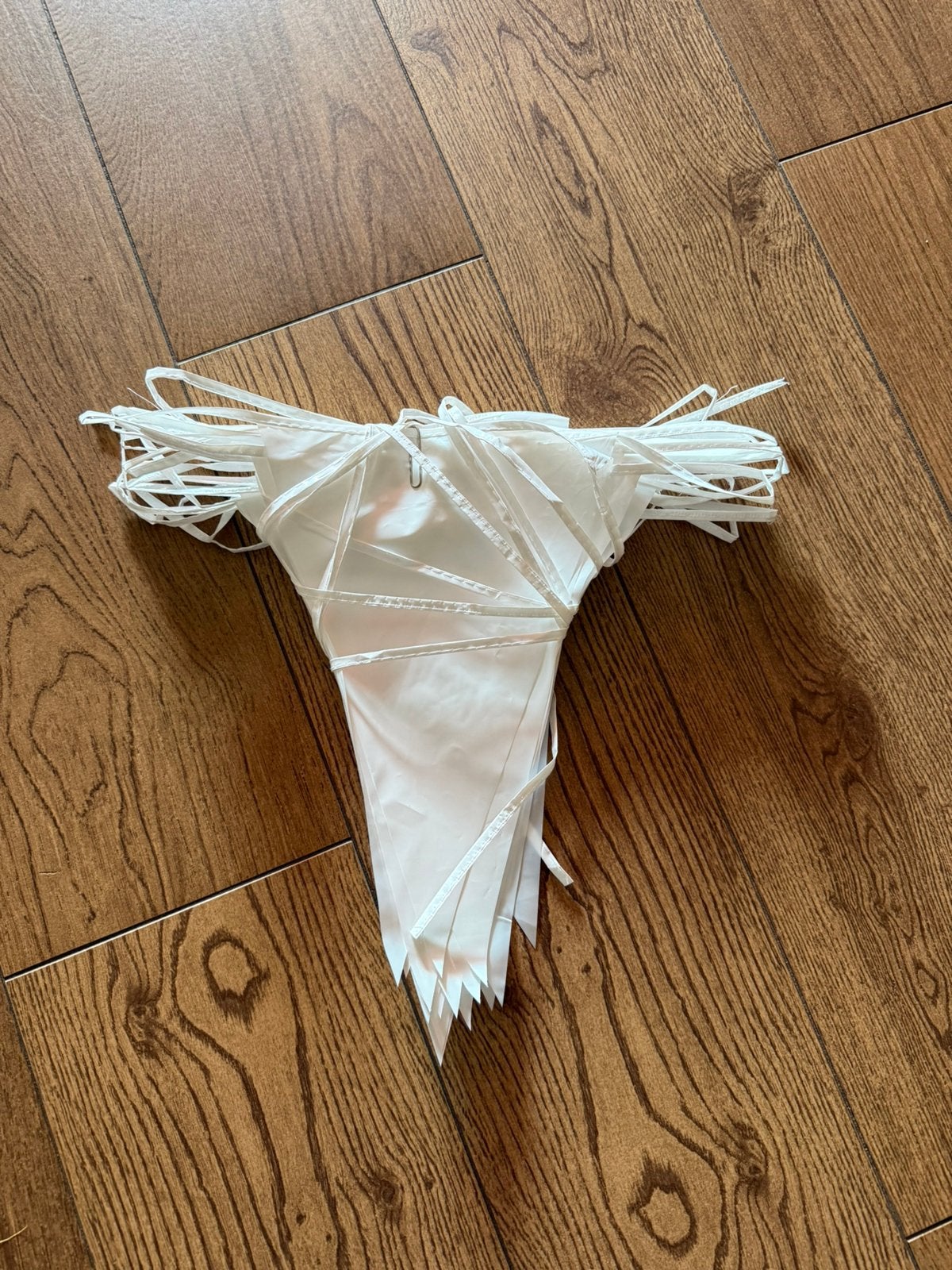 Witte slingers, 10 meter, Ophalen of Verzenden, Zo goed als nieuw, Versiering, Geboorte of Huwelijk