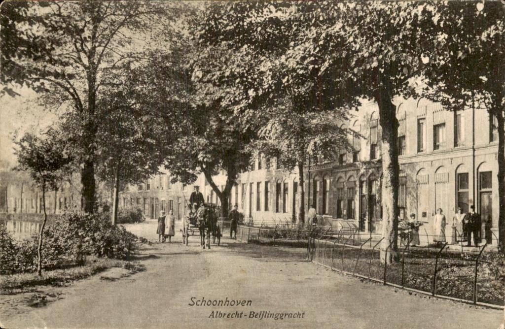 Schoonhoven - Albrecht-Beijlinggracht - Zicht, Ophalen of Verzenden, Voor 1920, Gelopen, Zuid-Holland