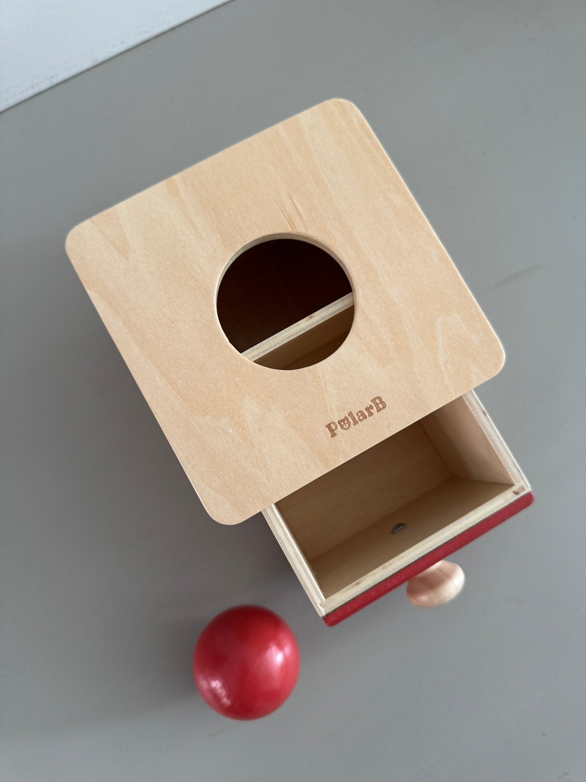 PolarB Object Permanence Box met lade – Montessori speelgoed, Kinderen en Baby's, Ophalen, Zo goed als nieuw