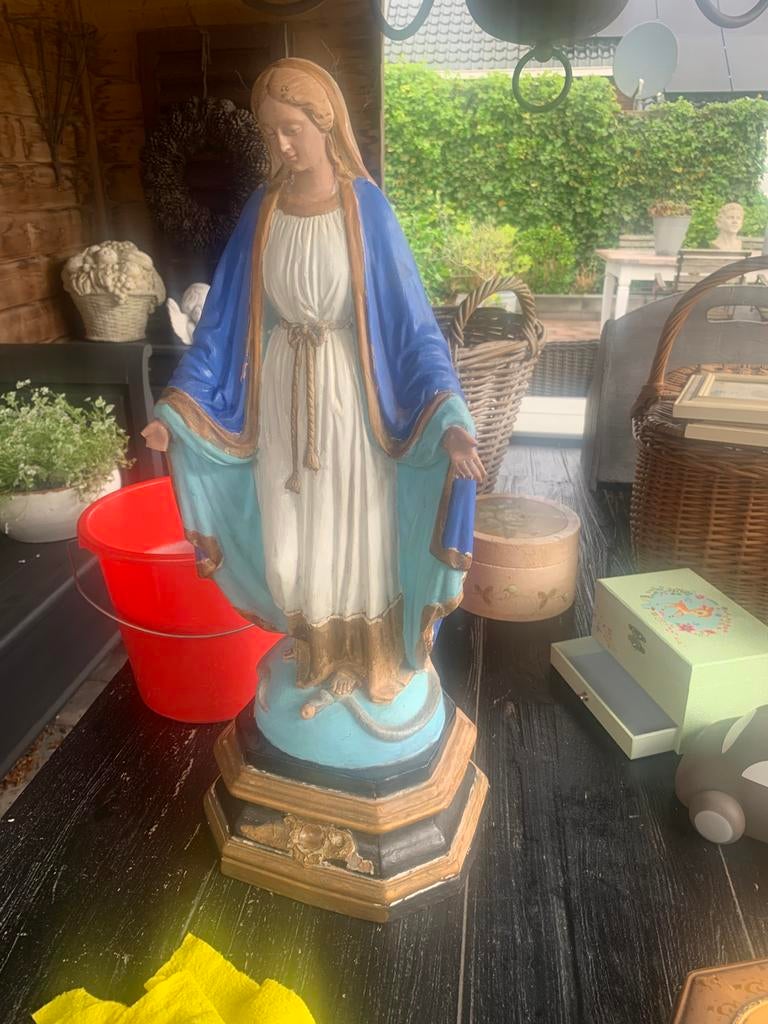 Brocante  Mariabeeld 58 cm hoog, Antiek en Kunst, Antiek | Religie, Ophalen
