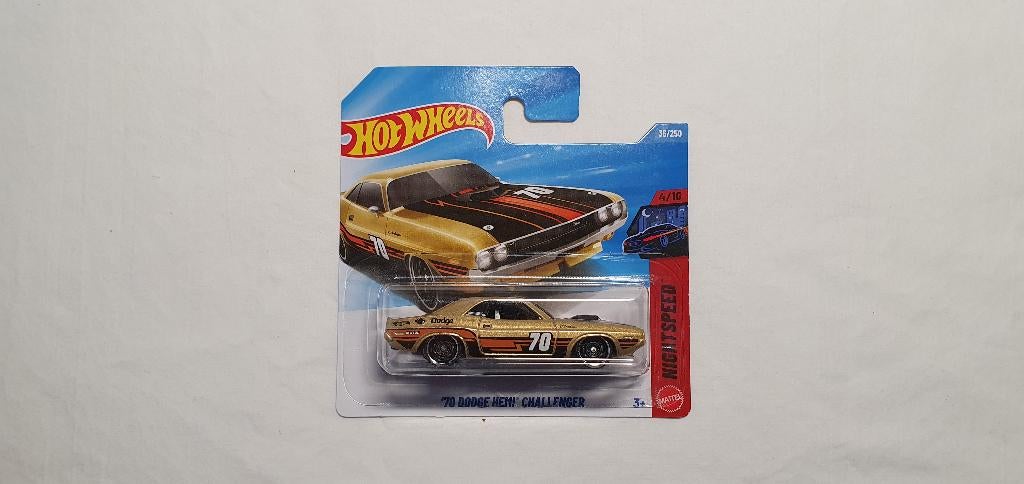 Hot Wheels 70 Dodge Hemi Challenger gold, Ophalen of Verzenden, Nieuw, Auto