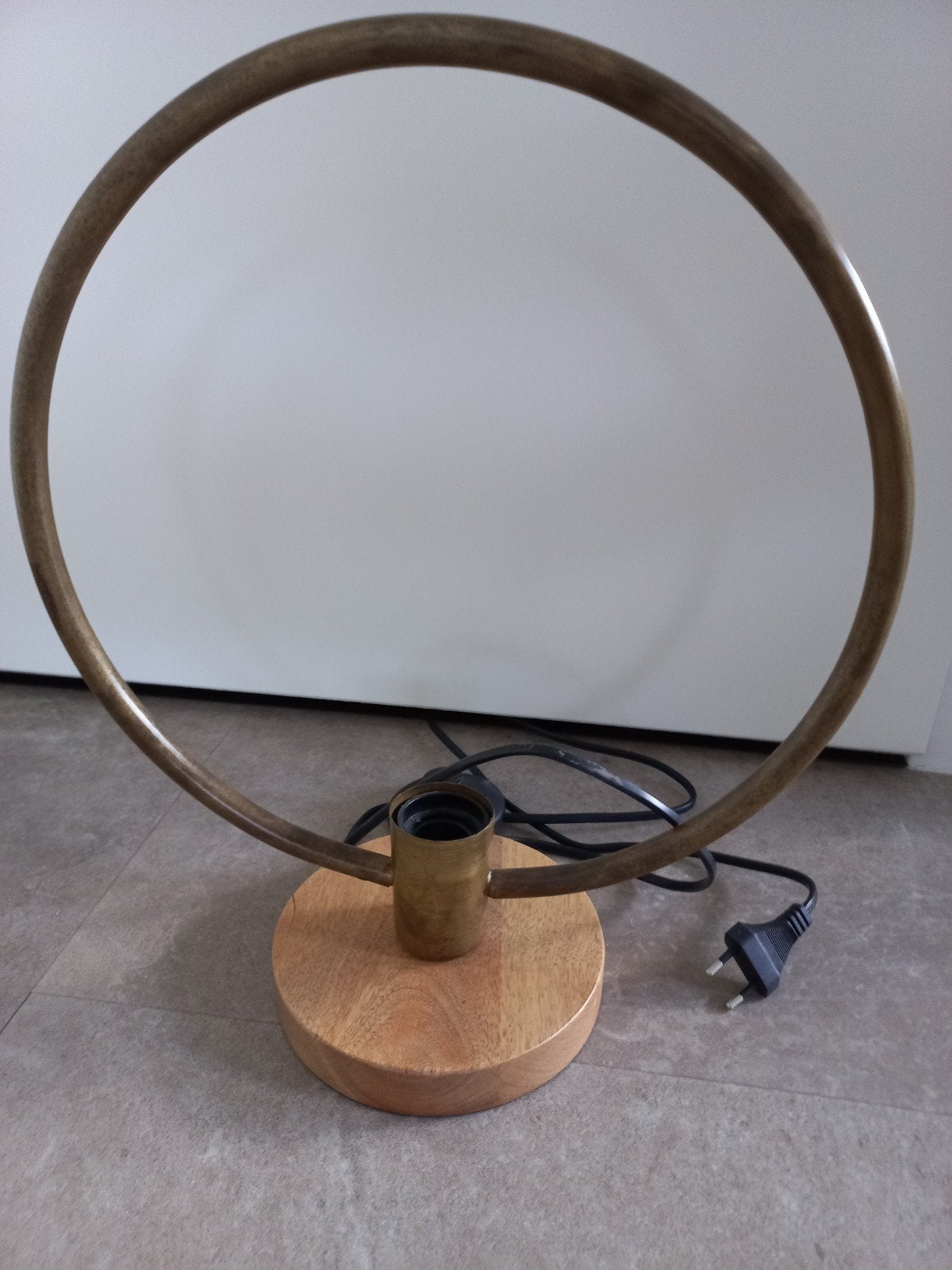 Dimehouse Clara rond tafellamp E27, Ophalen of Verzenden, Hout, IKEA, E27 (groot)