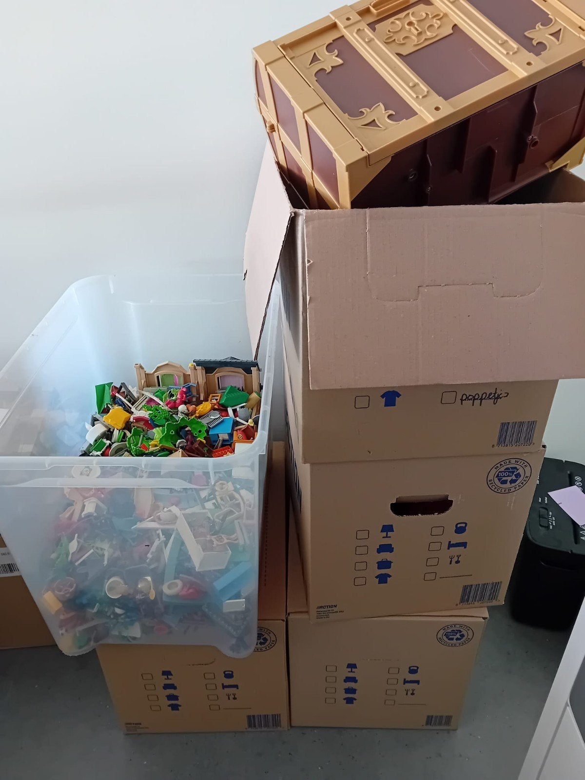 5 dozen vol met playmobil, Ophalen, Gebruikt