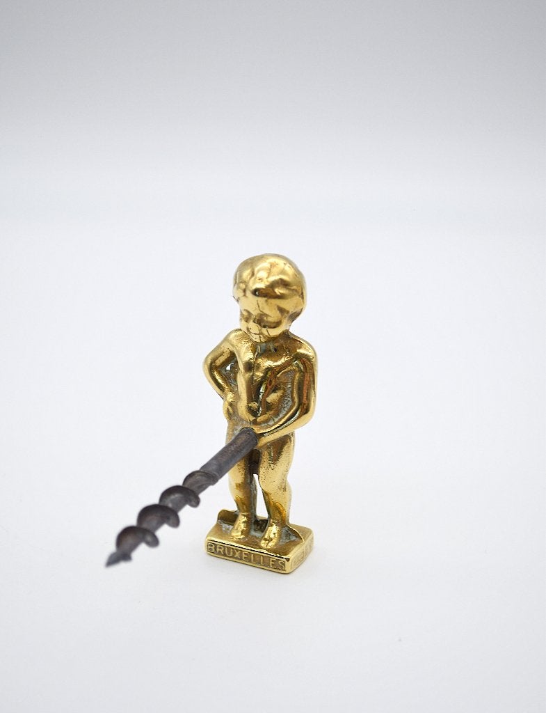 Messing Kurkentrekker – Manneken Pis – Brussel 00322, Antiek en Kunst, Ophalen of Verzenden, Koper