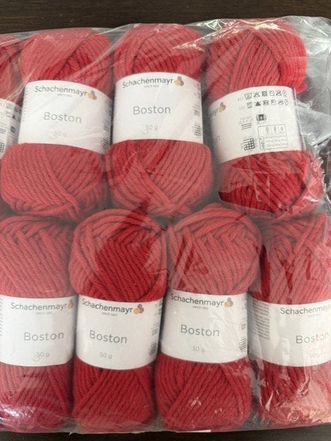 Schachenmayr Boston rood e2,00 per bol, Ophalen of Verzenden, Nieuw, Breien of Haken, Wol of Garen