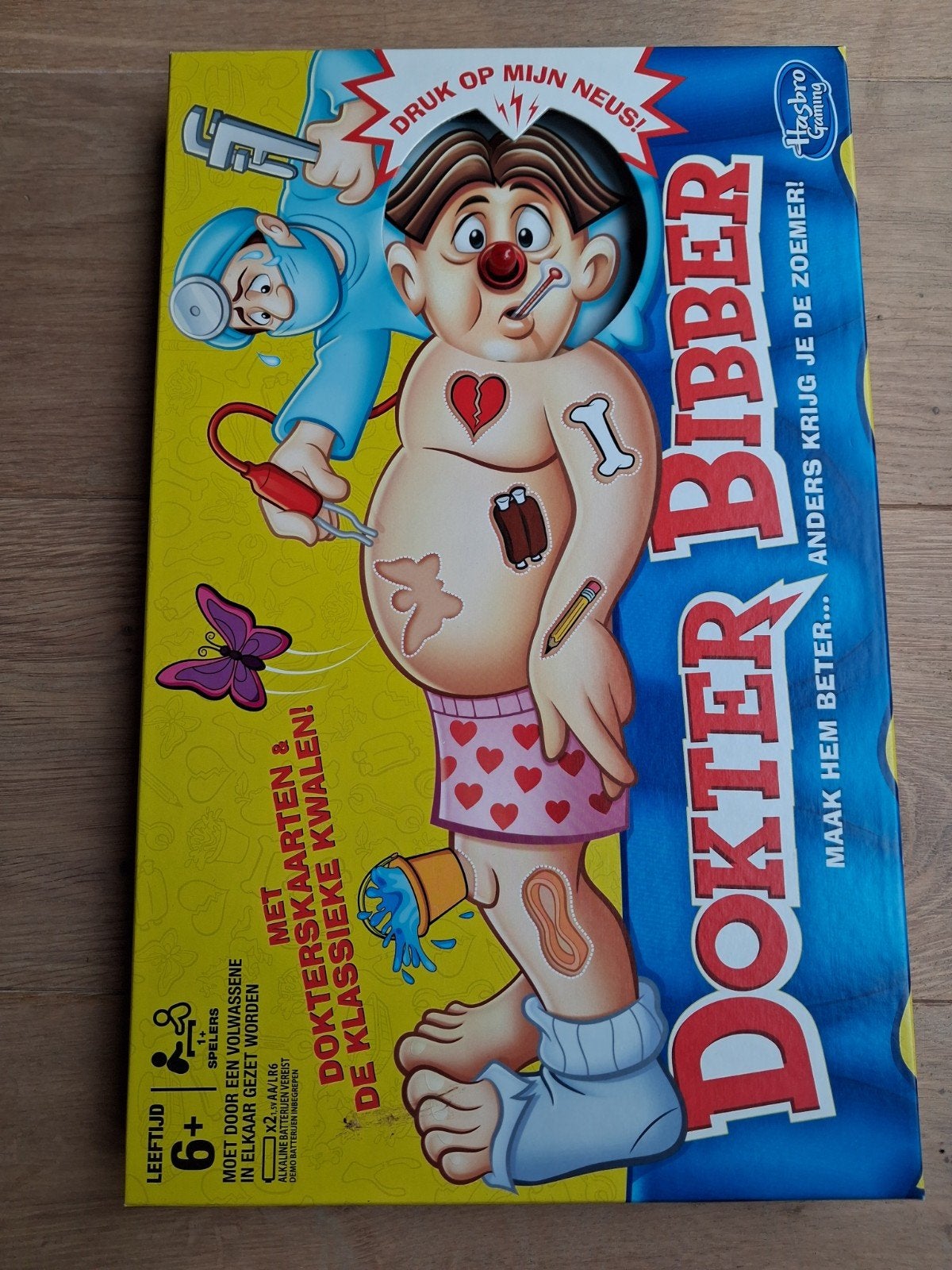 Nieuw bordspel dokter Bibber, Ophalen of Verzenden, Nieuw, Hasbro Gaming