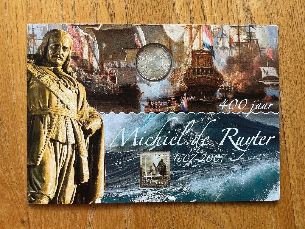 Michiel de Ruyter zilveren munt en zegels, Verzenden, Zilver, Euro's, Koning Willem I