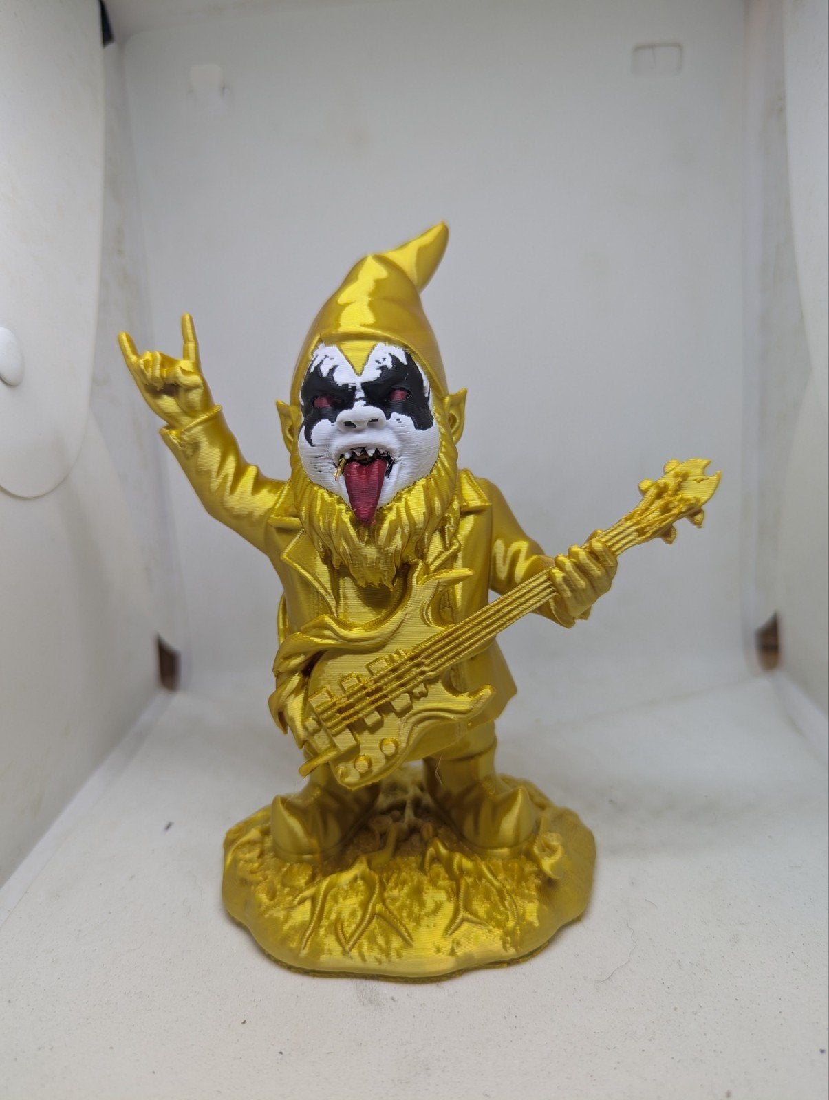 Rockende Tuinkabouter met Gitaar - Goudkleurig, Verzamelen, Ophalen of Verzenden, Nieuw