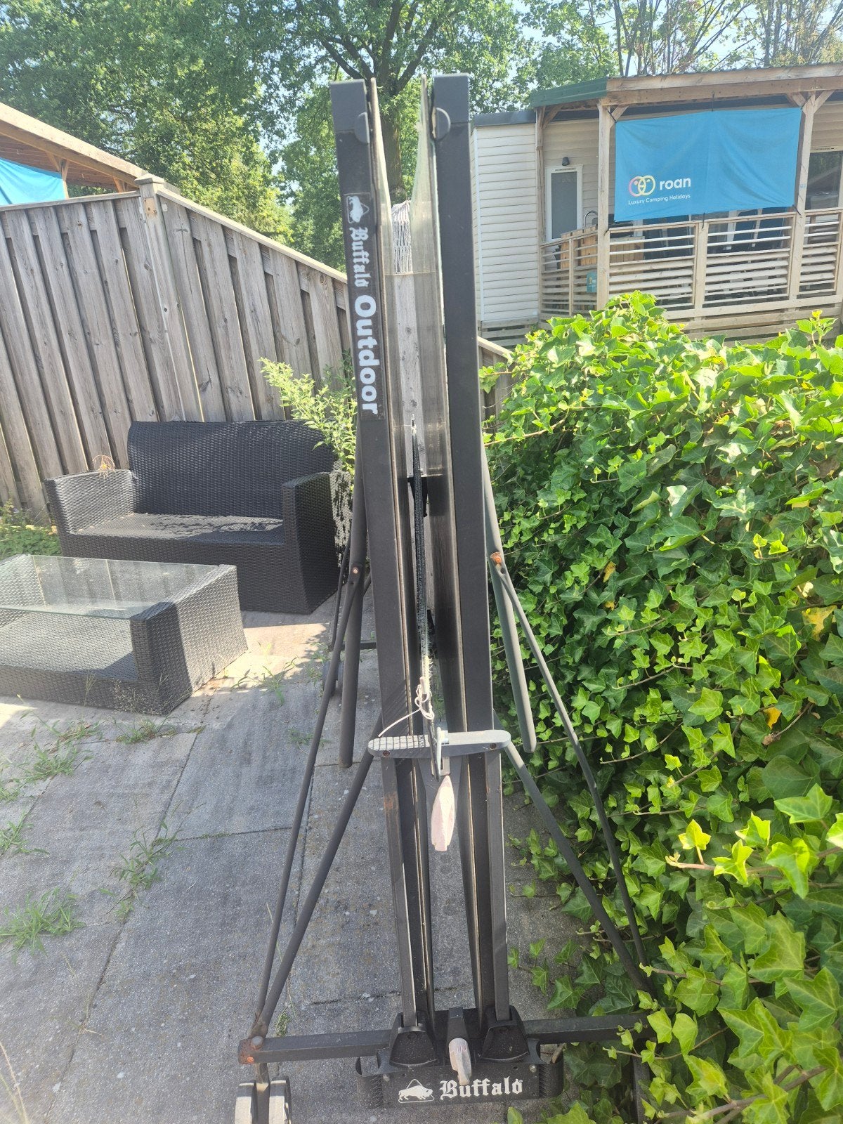 Oude pingpongtafel, inklapbaar, opknapper, Ophalen