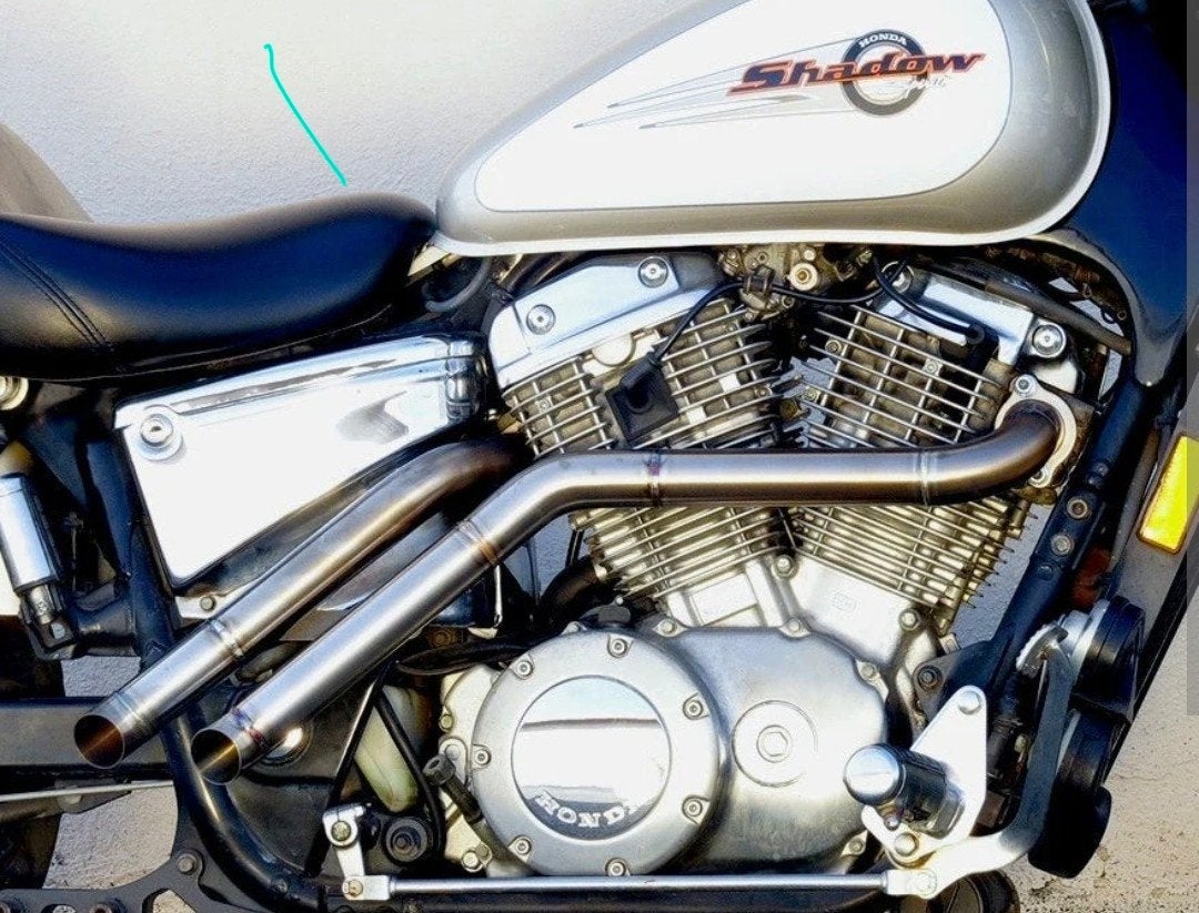 TJBRUTAL CUSTOMS Uitlaat Honda VT1100, Ophalen of Verzenden, Gebruikt